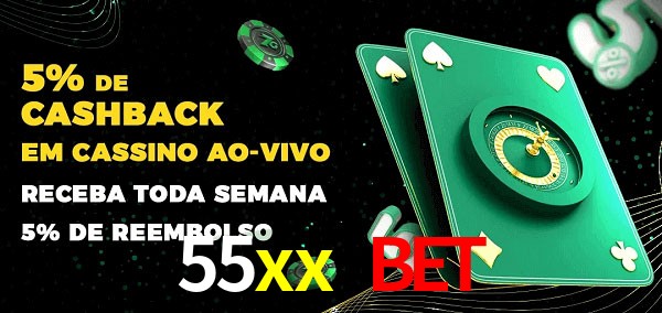 Promoções do cassino ao Vivo 55xx bet